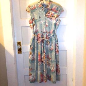 Cath Kidston London Cotton Dress UK 16/US 14